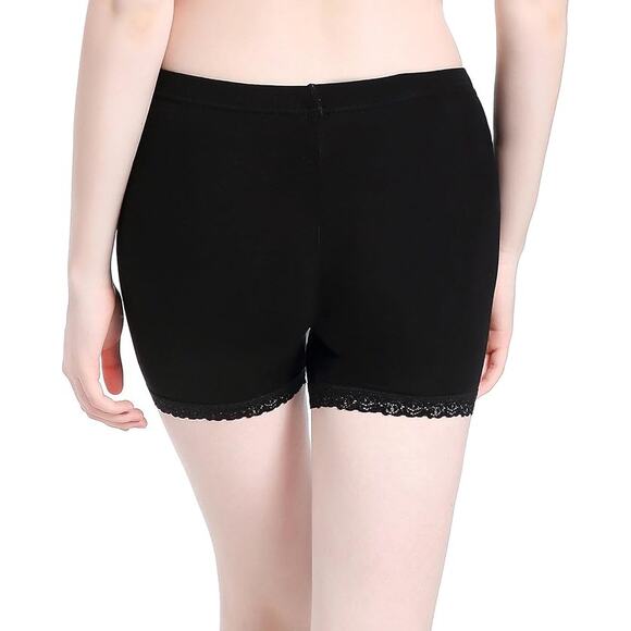 Set of 2 CnlanRow Women's Lace Trim Short Women's Size XL - Picture 2 of 8